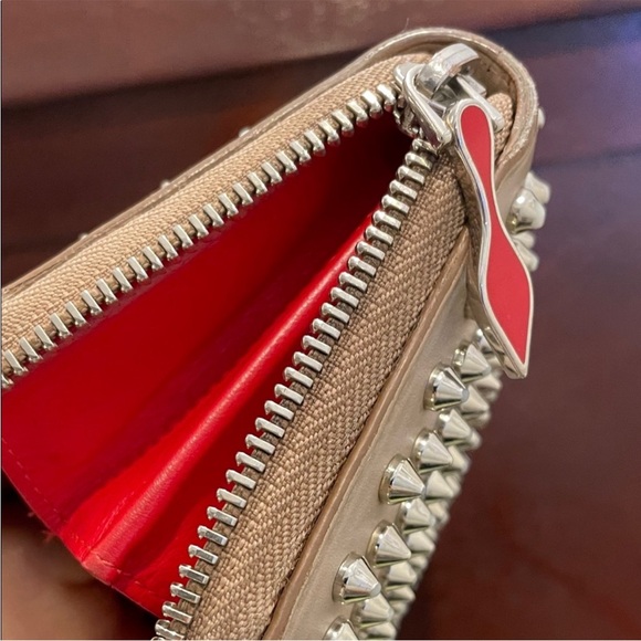 Authentic Christian LouboutinStudded Beige Wallet